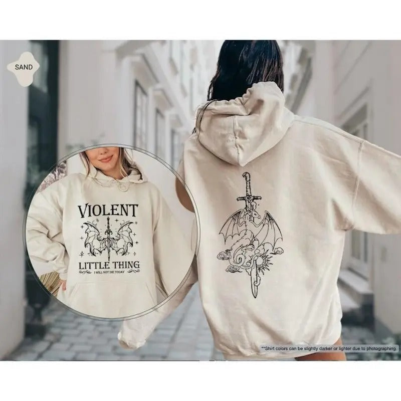 Violent Little Thing Fourth Wing Dragon Rider Book Lover Book Lover Bookish Shirt T-Shirts