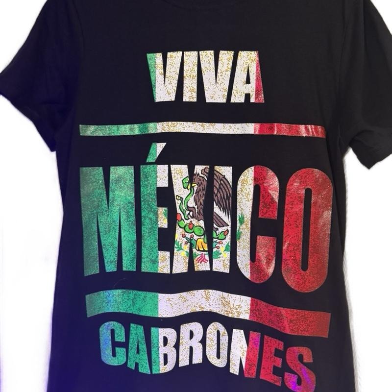 Viva MéXico CampeóN Black Mexican Flag Colors Eagle Emblem T-Shirts