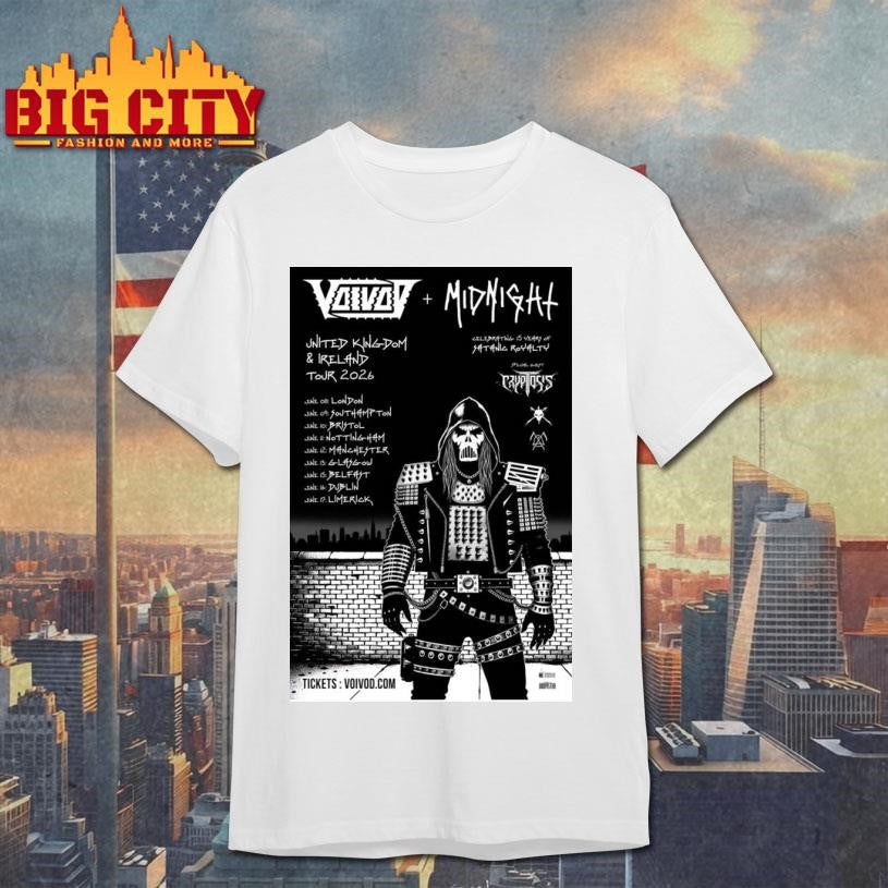 Voivod 2026 UK And European Tour Poster Shirt