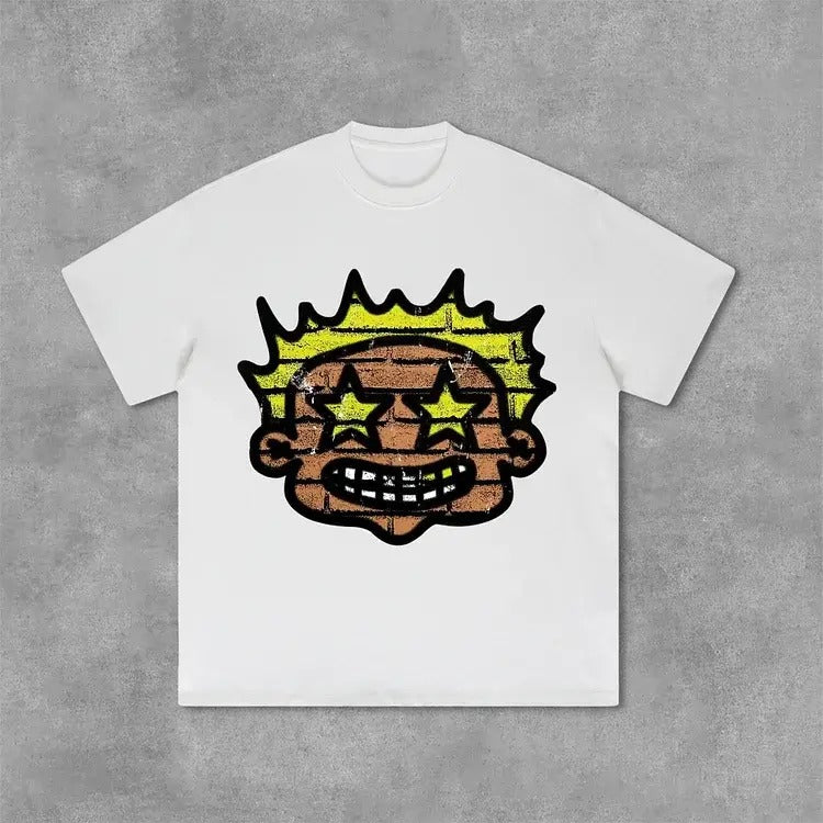 War Is Over Flame Boy Print Cotton T Shirtstyle{N002}2 T-Shirts