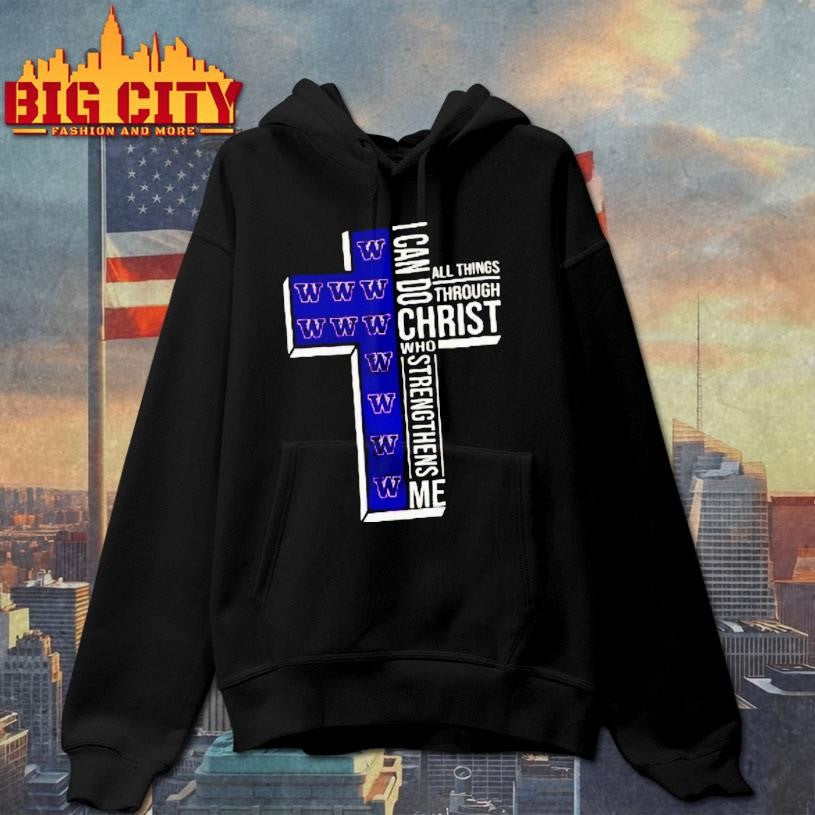 Washington Huskies Ncaa I Can Do All Things Through Christ Who Strengthens Me Christian Shirt