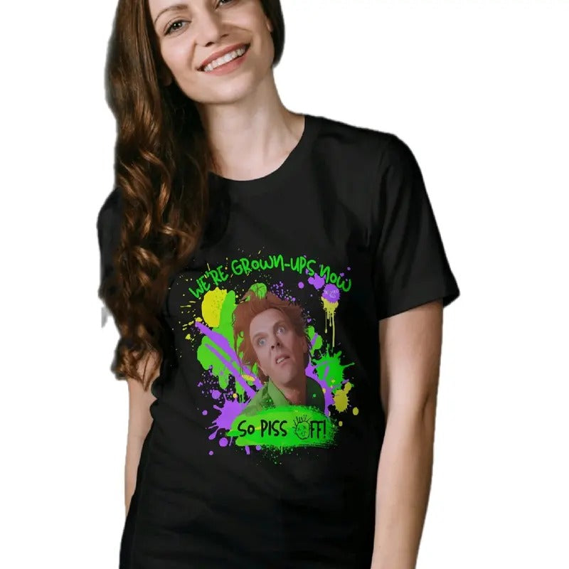"We'Re Grown Ups Now So Piss Off" Fred Cotton Womenswear Oogie Boogie Top Breathable Comfortable Underwear T-Shirts