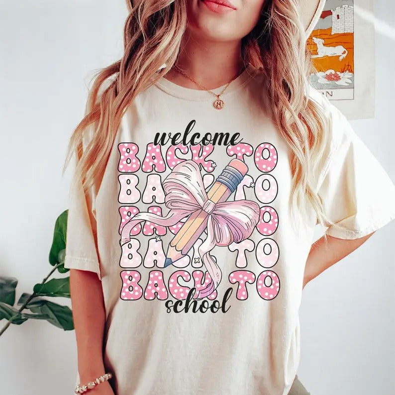 Welcome Back School 1st Day School Shirt Back School Shirt First Day School Shirt Hello School Shirt Back School T-Shirts