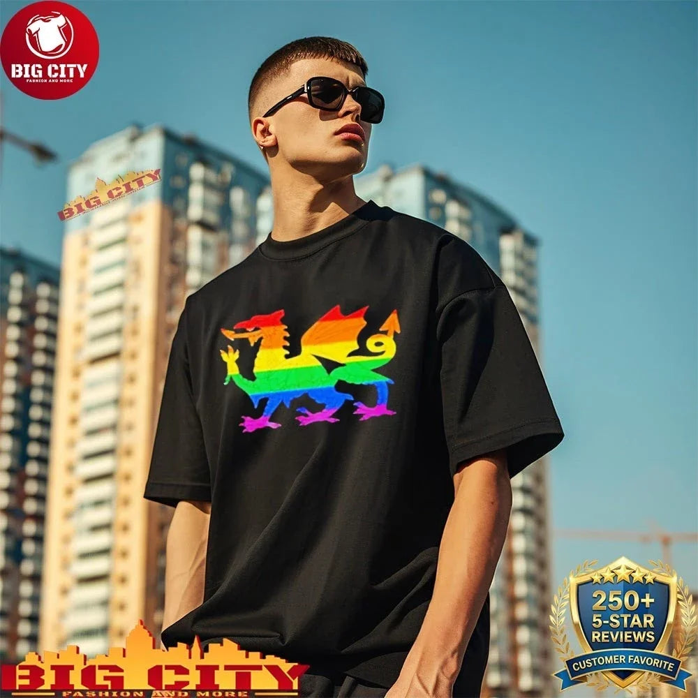 Welsh Pride Rainbow Dragon Essential Shirt