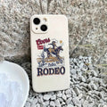 Western Cowboy Riding Cactus Slogan Soft Silicone Mobile Phone Case T-Shirts