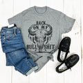 Western Fit Polyester Cotton Top Bull Skull T-Shirts