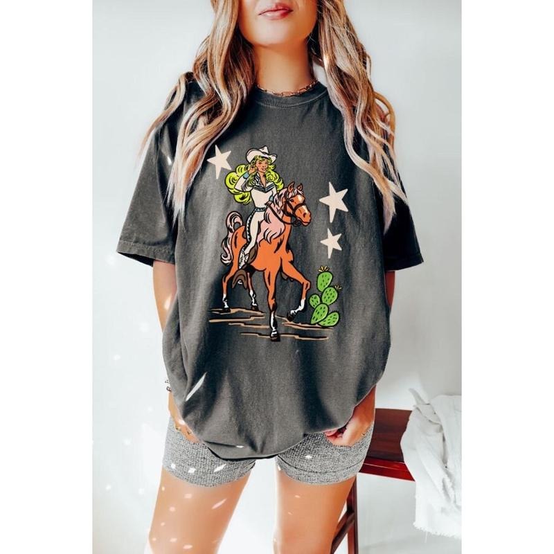 Western Retro Doll Cowgirl Western Doll Pink Cowgirl Doll Shirt T-Shirts