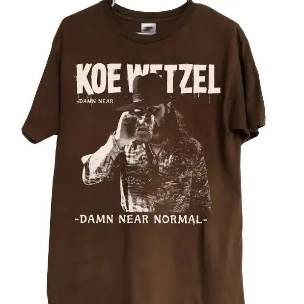 Wetzelll Tour 2024 Shirt Koe Music 2024 Shirt Wetzell Fan Lover Wetzel Country Music Shirt Classic Cotton T-Shirts