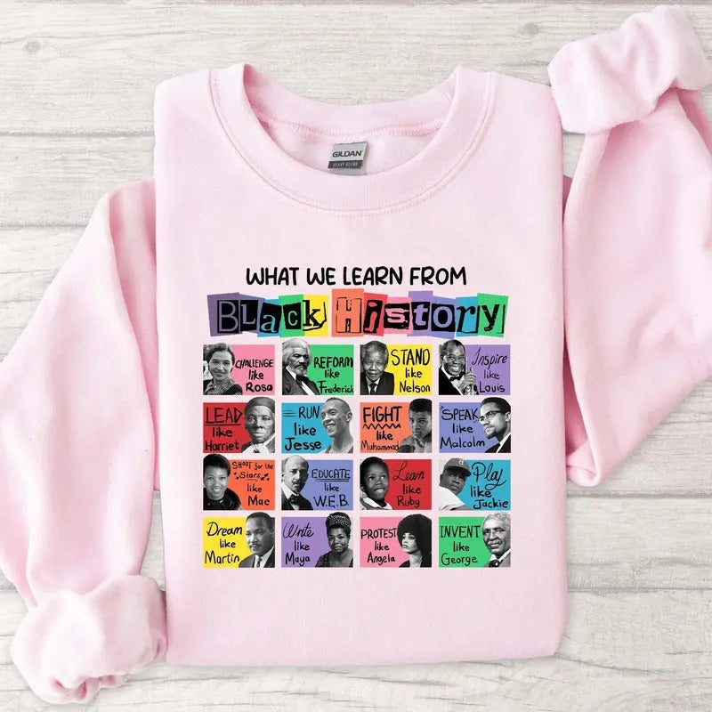 What We Learn Black History Shirt Black Lives Matter Shirt Black History Month Human Rights Shirt BLM 74O8B T-Shirts