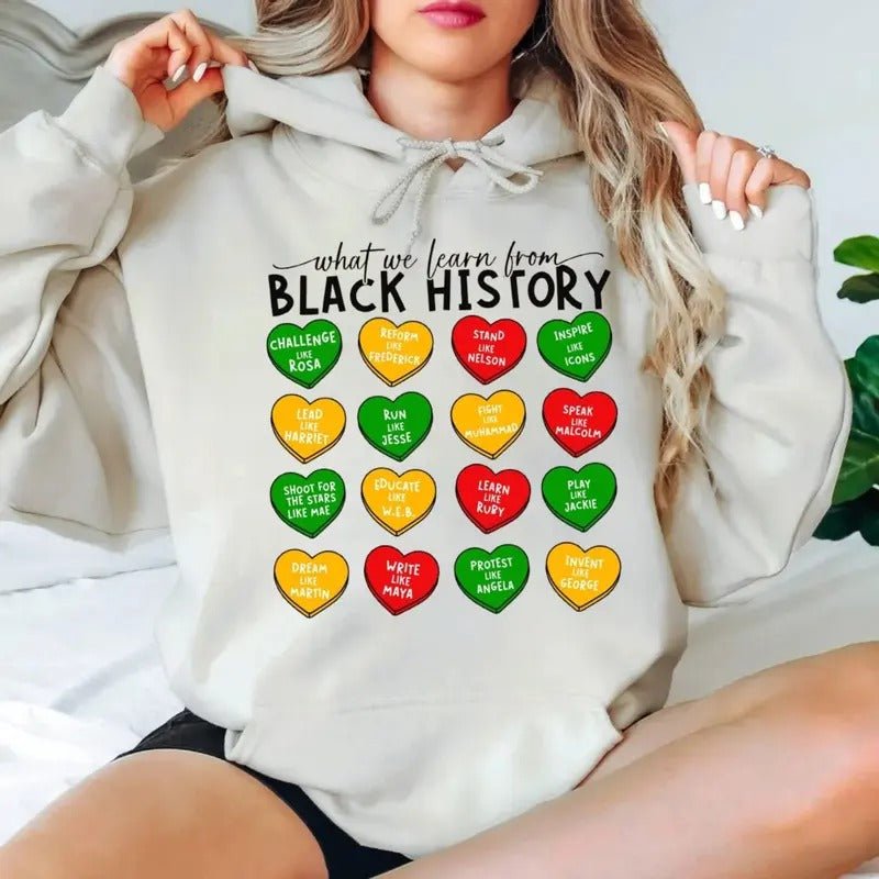 What We Learned Black History Black History Month African American Juneteenth Shirt T-Shirts