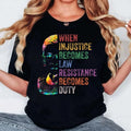 When Injustice Becomes Law Notorious Rbg Shirt Political Protest T-Shirts