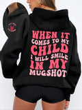 When Comes My Child I Will Smile My Mugshot Skeleton Hand Round Neck T-Shirts