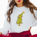 Whimsical Tree Shirt Whimsical Grinch Tree Whoville Tree Cotton Fit T-Shirts