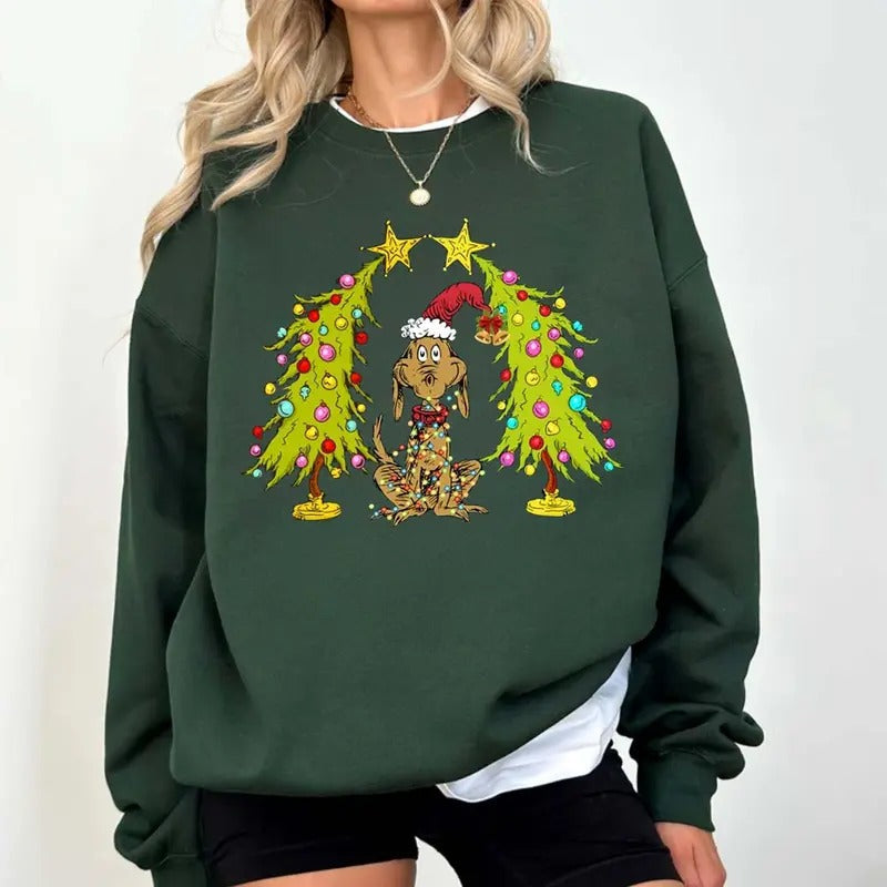 Whimsical Tree Dog Max Whoville Tree Whimsical Green Star Tree Tree T-Shirts