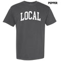 White Local Varsity Letter Comfort Colors 'NLB' T-Shirts