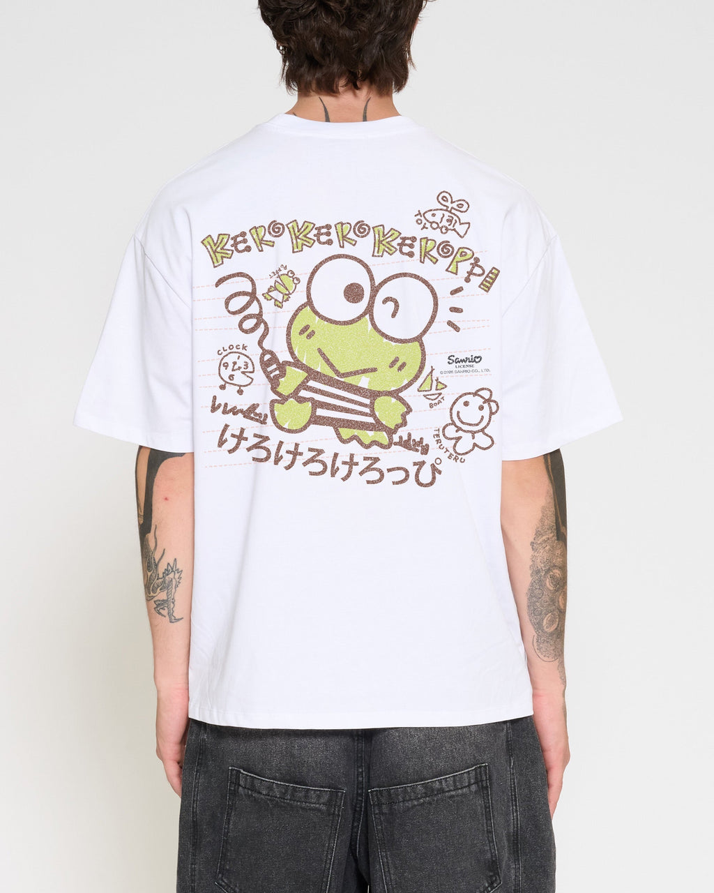 Keroppi Scribble Oversized Tee