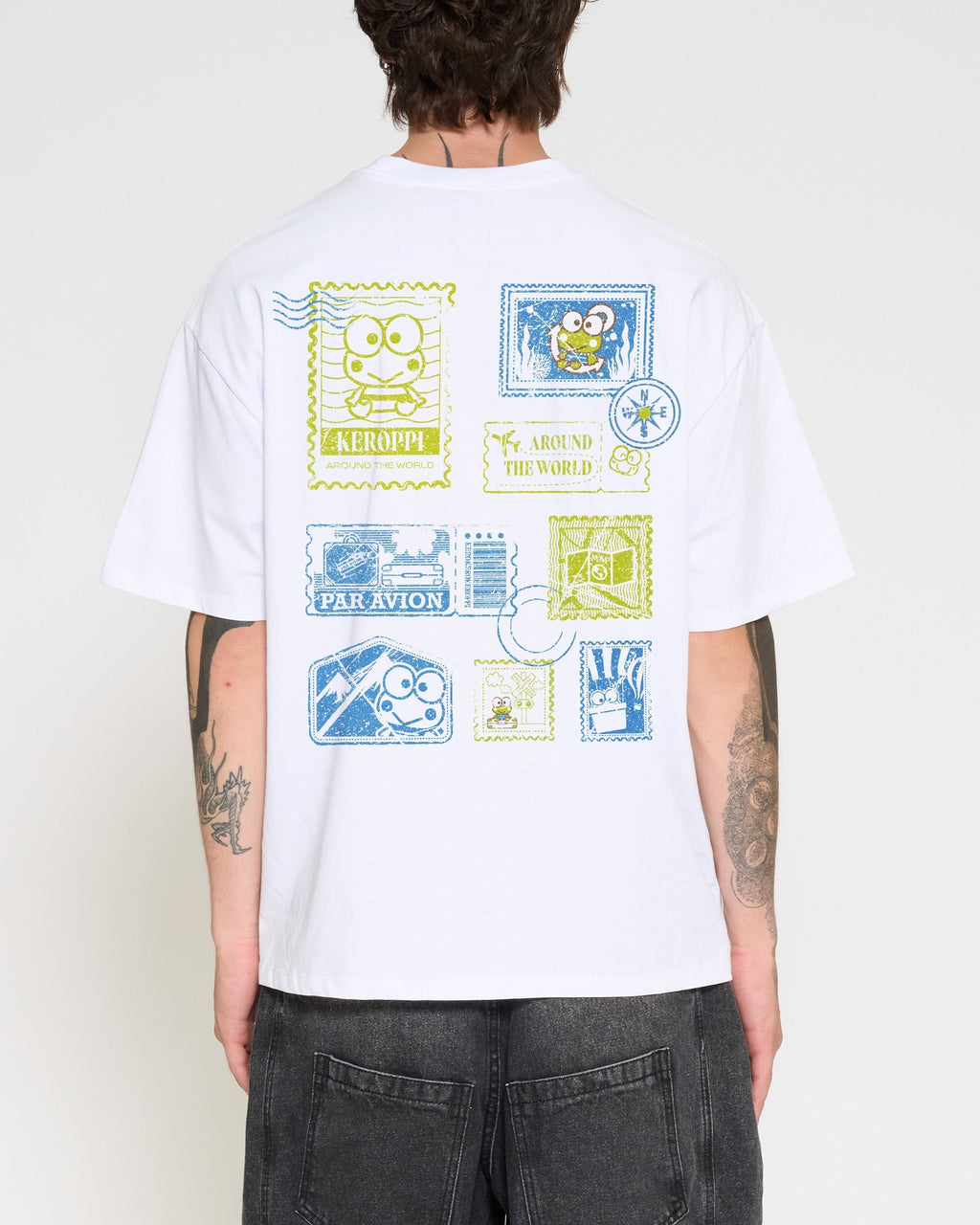 Keroppi Stamp Oversized Tee