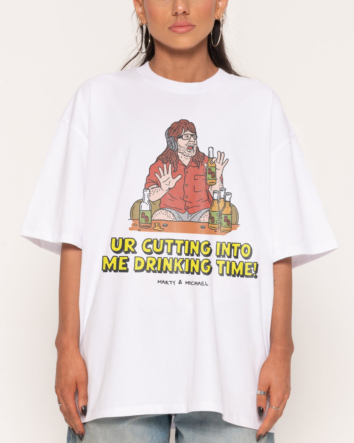 Drinking Time Oversized Tee