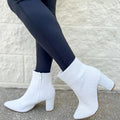 White Rhinestone Bootie T-Shirts