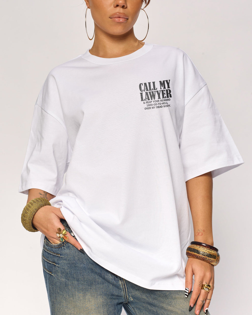 Call my Lawyer Reaper Edition Oversized Tee