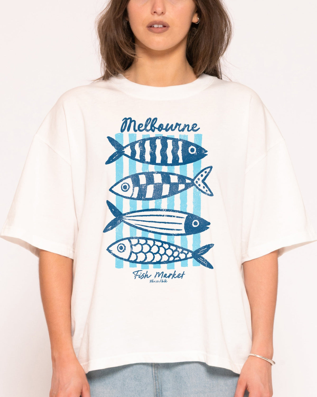 Melbourne Fish Market Boxy Crop Tee