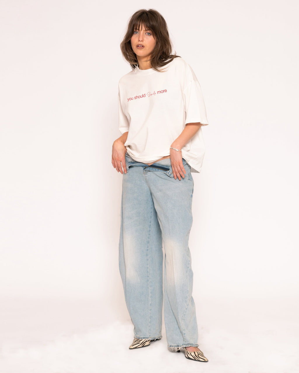 You Should Smile More Boxy Crop Tee