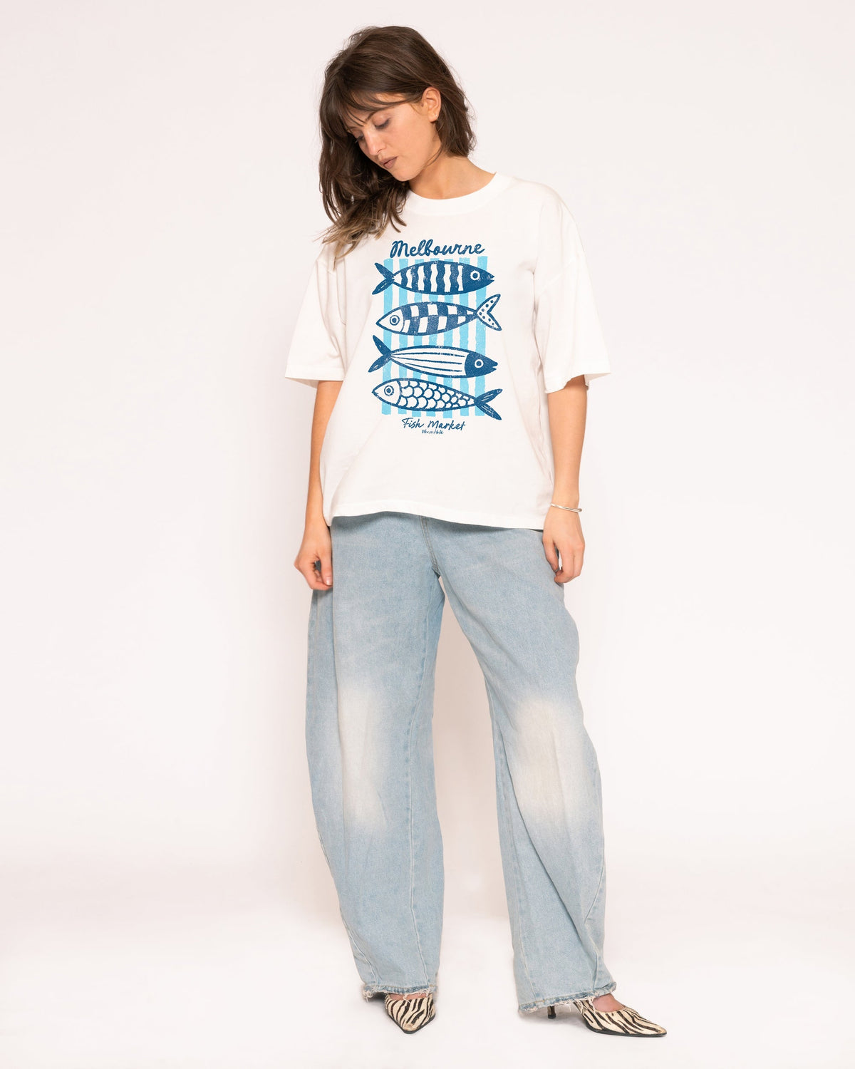 Melbourne Fish Market Boxy Crop Tee