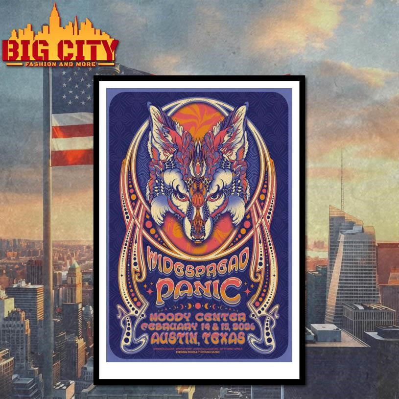 Widespread Panic Austin TX 2-14-2-15-2026 Poster Shirt