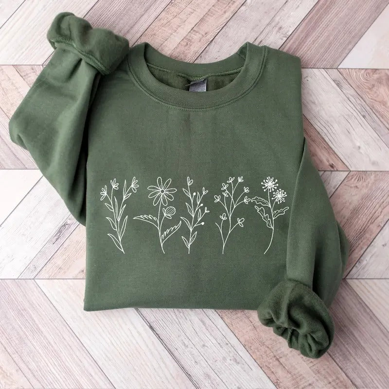 Wildflowers Flower Floral Flower Lover Shirt Flowers T-Shirts