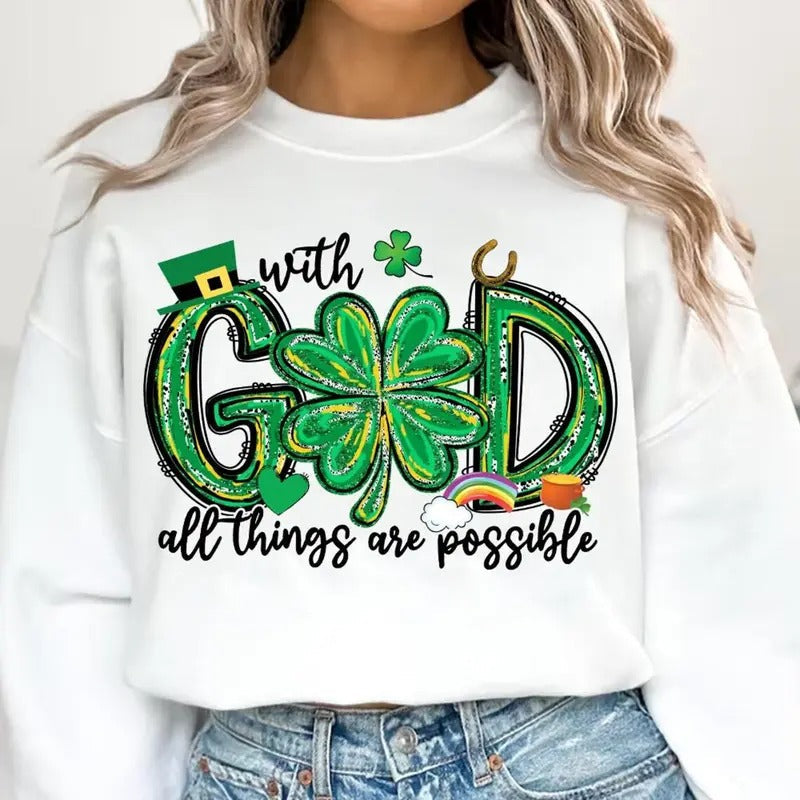 God All Things Are Possible DTF Transfers THIS IS NOT SHIRT T-Shirts