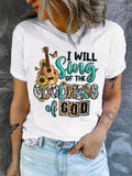 Cartoon Print Round Neck Casual Short Sleeve Summer Clothes Daily Wearstyle{N002}2 T-Shirts
