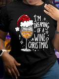 Themed Letter & Goblet Print Round Neck Casual Short Sleeve Daily Spring & Fall T-Shirts