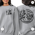 Comfortable Cotton Have Day You Deserve Casual Fabric Fit Womenswear T-Shirts