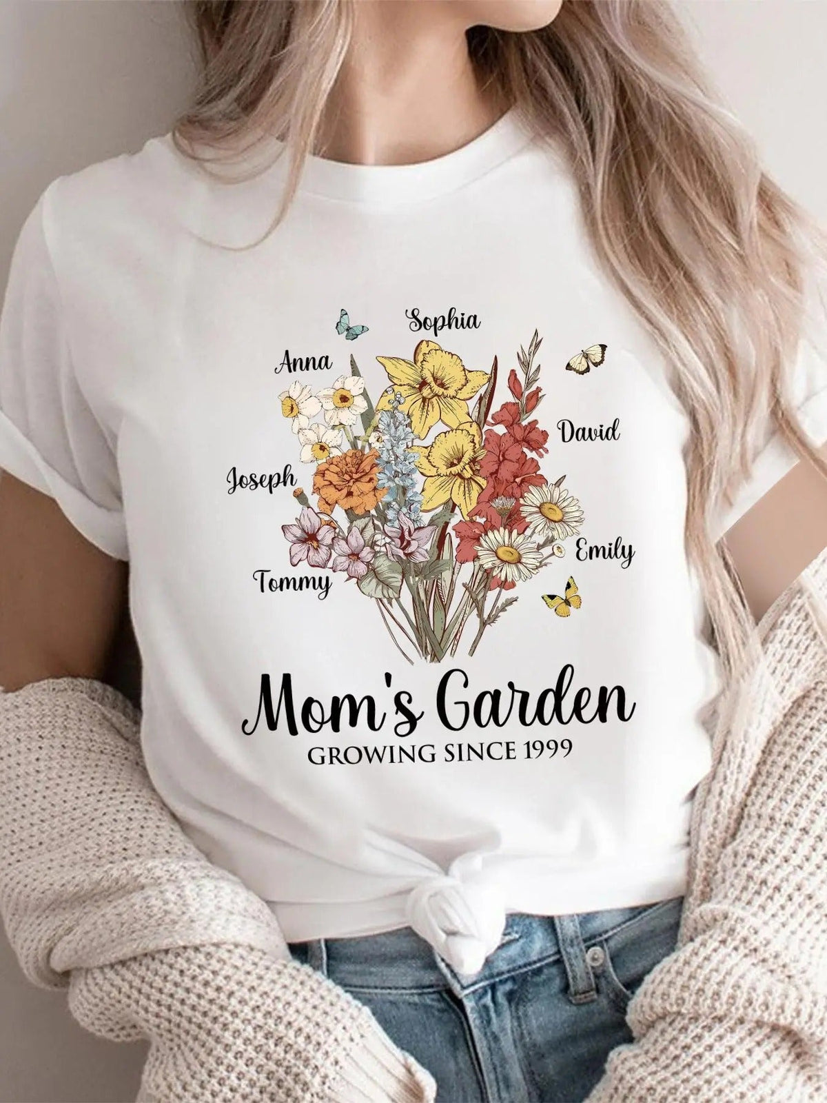 Floral & Letter Print Round Neck Casual Short Sleeve Summer Clothes Daily T-Shirts