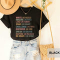 History Month Shirt Write Like Angelou Lead Like Tubman Strong Empowered Shirt Feminist Shirt T-Shirts