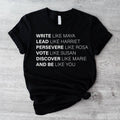 History Month Inspirational Historical Leaders Shirt Equality Feminist Shirt Shirt Her T-Shirts