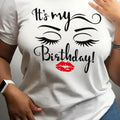 Letter Print Round Neck Casual Short Sleeve Summer Clothes Daily Wearstyle{N002}3 T-Shirts