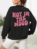 Letter Print Crew Neck Long Sleeve Drop Shoulder Loose Tops Casual Fall Clothes Streetwear T-Shirts