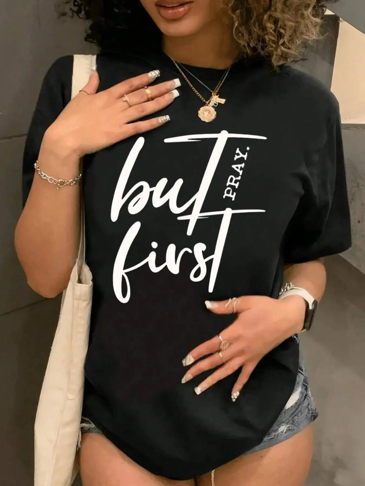 Letter Print Round Neck Casual Crew Neck Short Sleeve Daily Vacation Outdoor Clothes All Seasonsstyle{N002}11 T-Shirts