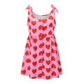 Summer Cami Nightgown Sleeveless Heart Print Strappy Sleepwear Nightdress T-Shirts