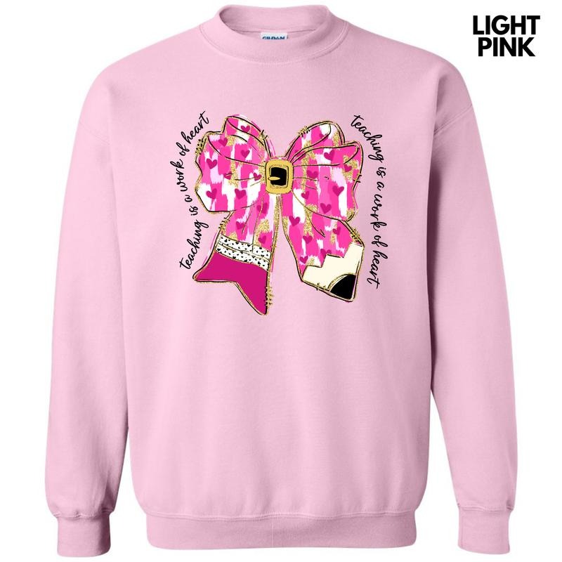 Work Heart Pink Bow 'NLB' T-Shirts