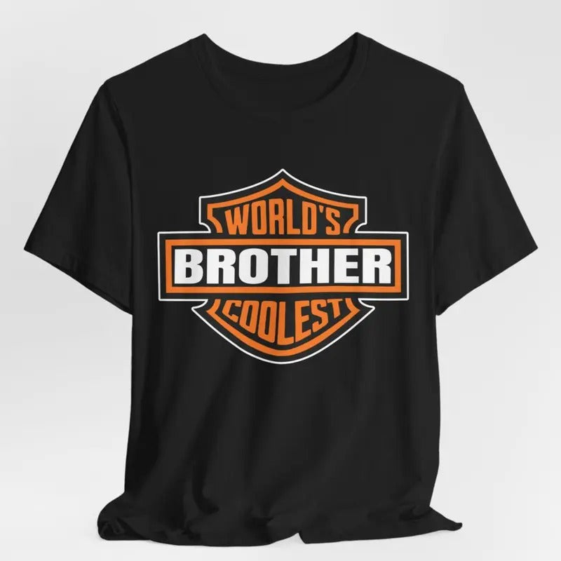 World'S Coolest Brother Shirt Brother Motorcycle Shirt Funny Brother T-Shirts