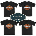 World'S Coolest Grandpa Nickname Motorcycle Dad Shirt Grandkids T-Shirts