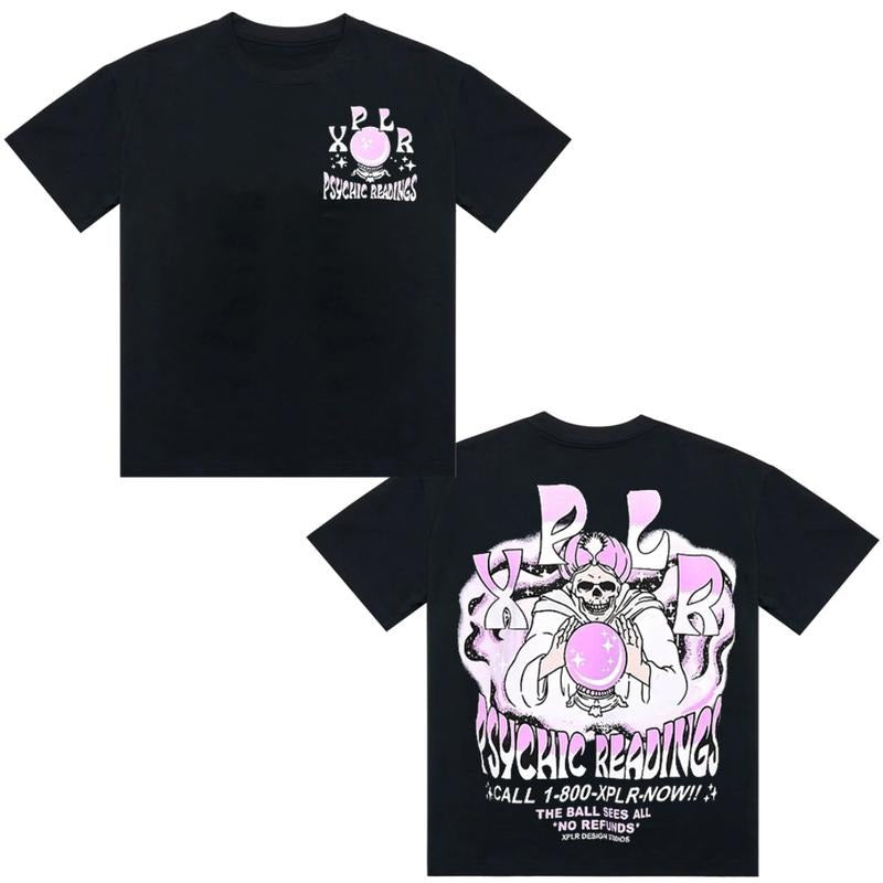 XPLR Psychic Readings Y2K Cotton Top Streetwear T-Shirts