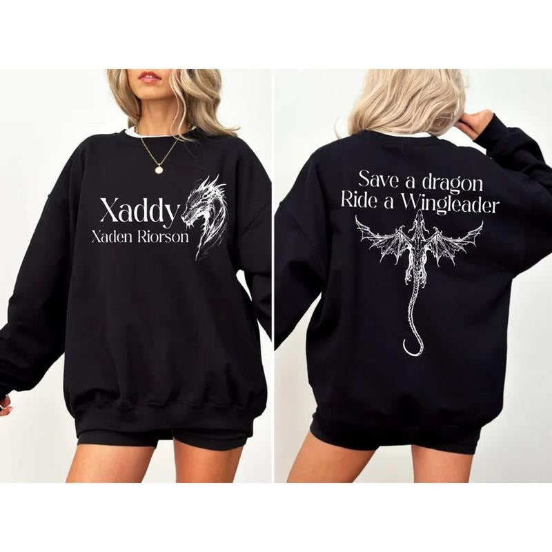 Xaddy Xaden Riorson 2 Sides Xaden Fourth Wing Fourth Wing Rebecca Yarros Shirt T-Shirts