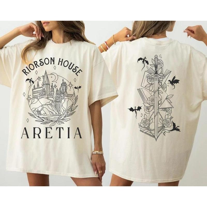 Xaden Riorson Shirt House Fourth Wing Fantasy Book Lovers Dragon Riders Vintage Classic T-Shirts