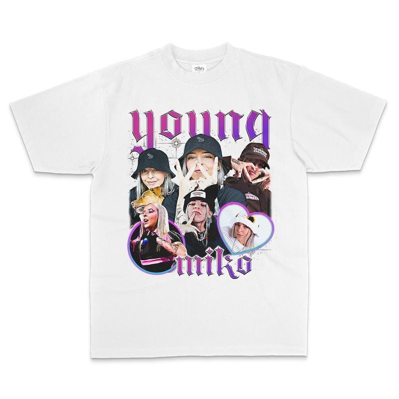 YOUNG MIKO Trap Kitty Shirt Baby Miko Y2k T-Shirts
