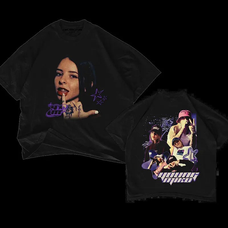 YOUNG MIKO V2 Double Sided Y2K T-Shirts
