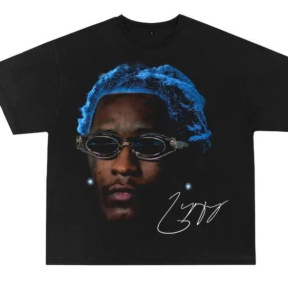 YOUNG THUG Rap Concert Kanye Thugger Slime Season Green Rare Hip Hopstyle{N002}2 T-Shirts