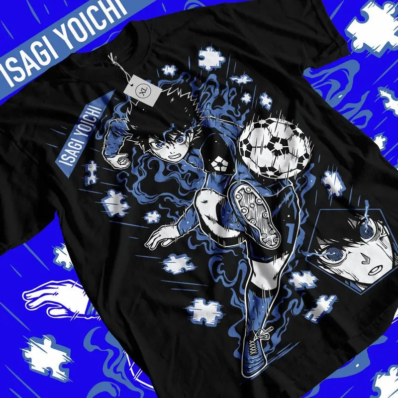 Yoichi Isagi Blue Lock Anime Shirt Meguru Bachira Kunigami Rin Itoshi Nagi T-Shirts